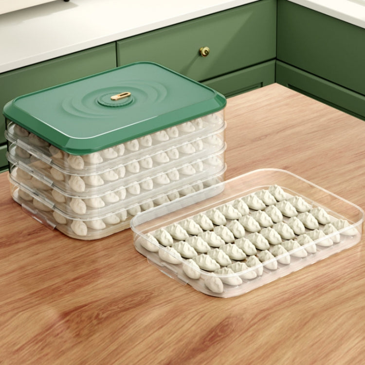 Household Refrigerator Freezer Large Capacity Dumpling Box, Capacity: Two Layers (White)