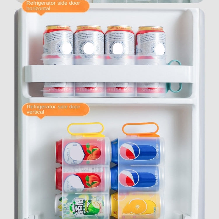 Beer Cola Refrigerated Transparent Storage Box(Yellow)