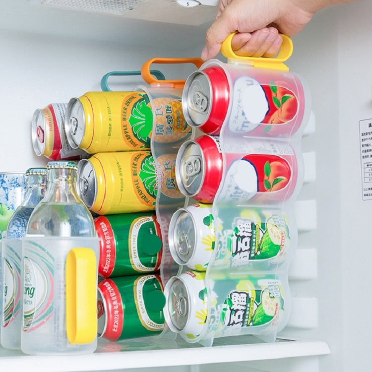 Beer Cola Refrigerated Transparent Storage Box(Yellow)