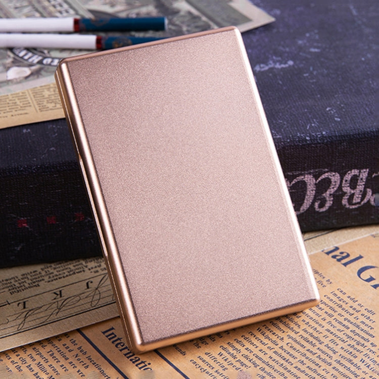 Y-13 Extended Aluminum Alloy Automatic Cover Cigarette Box(Gold)