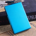 Y-13 Extended Aluminum Alloy Automatic Cover Cigarette Box(Blue)