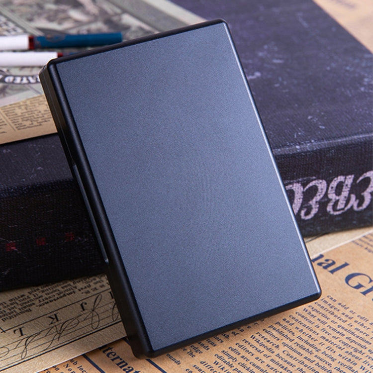 Y-13 Extended Aluminum Alloy Automatic Cover Cigarette Box(Gray)