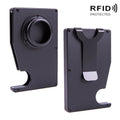AK-1 RFID Portable Anti-theft Card Holder For AirTag(Black)