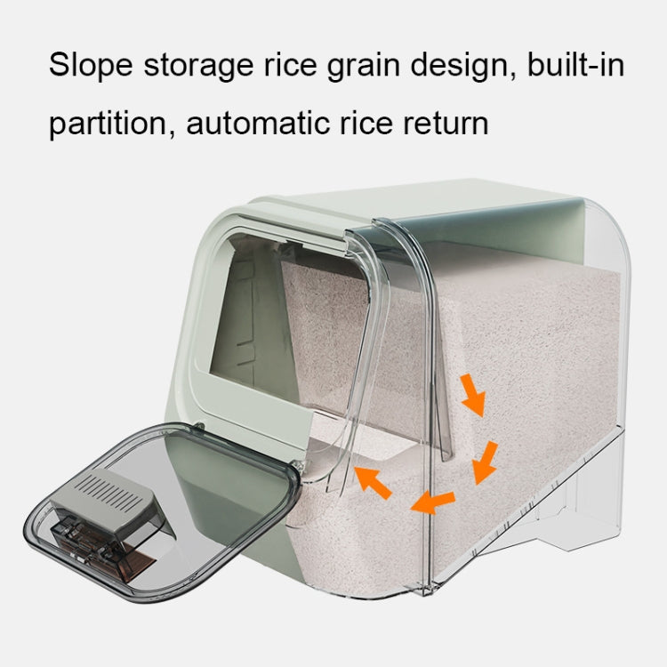 AA387 Scientific Diversion Kitchen Insect-proof Rice Bucket, Capacity: 10kg (Cabinet Model White)