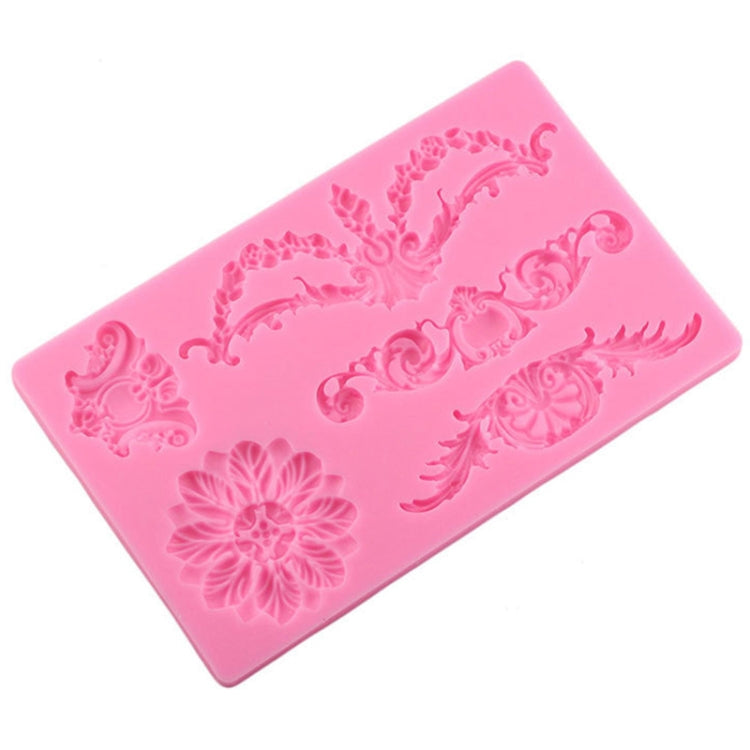 CF394 Cake Border Floral Fondant Silicone Mold