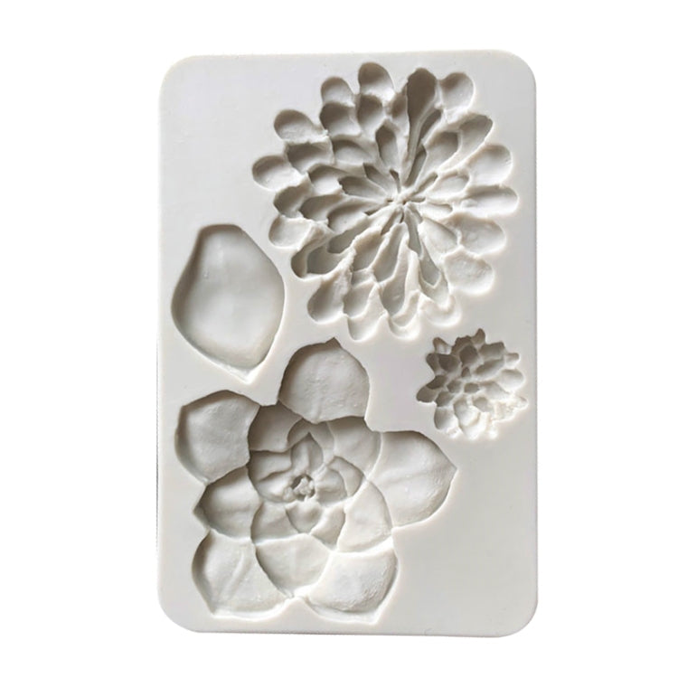 Big Flower Chocolate Fondant Cake Silicone Mold(Grey)