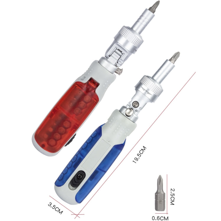 14 In 1 Household Ratchet Head Multifunctional Combination Screwdriver(Blue)