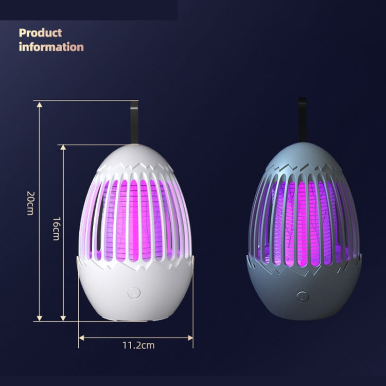 L01 Portable Electric Shock Mosquito Killer Lamp Home Outdoor Photocatalyst Fly Killer(White)