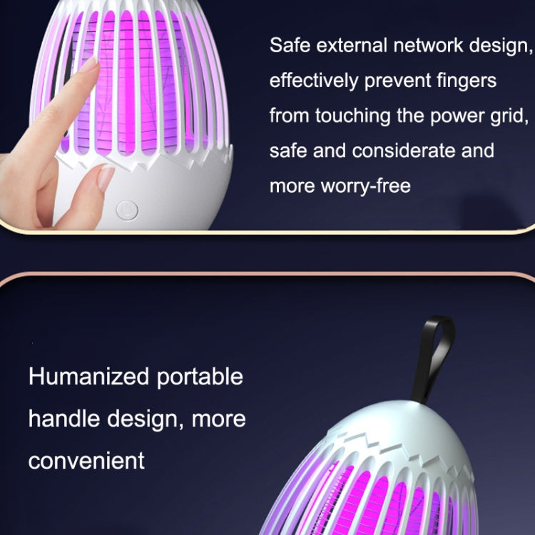 L01 Portable Electric Shock Mosquito Killer Lamp Home Outdoor Photocatalyst Fly Killer(White)