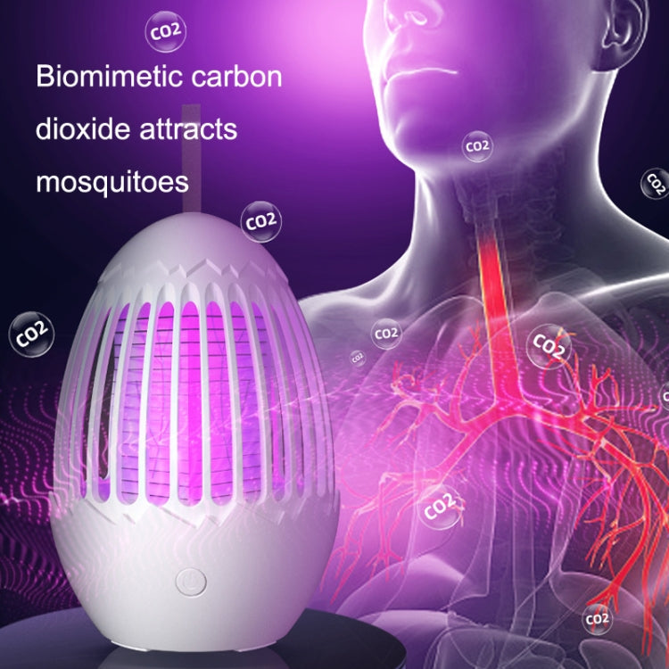L01 Portable Electric Shock Mosquito Killer Lamp Home Outdoor Photocatalyst Fly Killer(White)