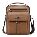 WEIXIER D245 Men Business Bag Large Capacity Shoulder Backpack(Light Brown)