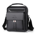WEIXIER D244 Men Shoulder Bag Large Capacity Business Retro Messenger Bag(Black)
