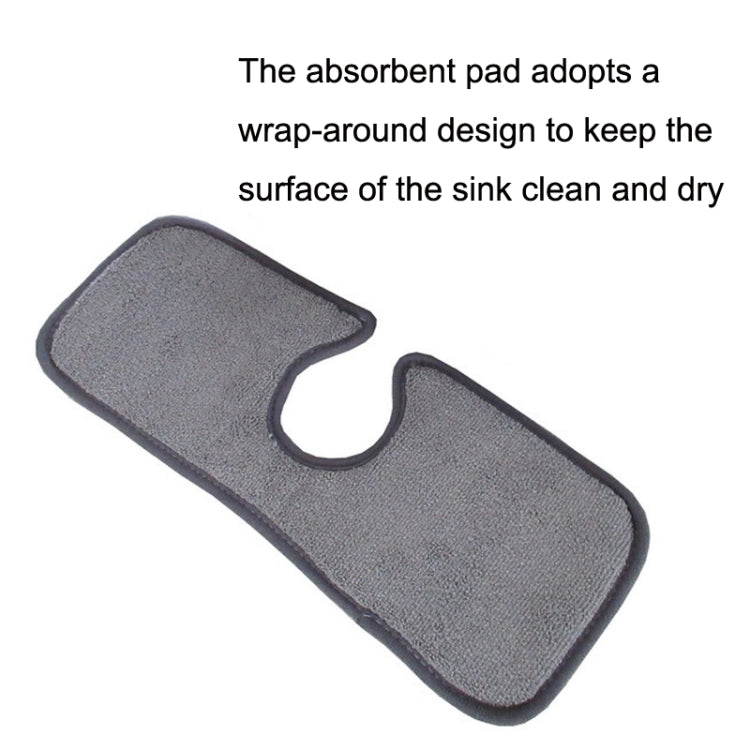 Basin Drain Pad Absorbent Dry Cleaning Pad Fiber Towel Water Mat Color Random Delivery, Size: 62.5x13cm