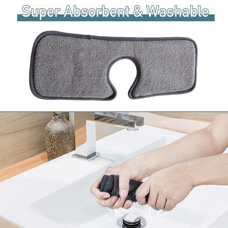 Basin Drain Pad Absorbent Dry Cleaning Pad Fiber Towel Water Mat Color Random Delivery, Size: 62.5x13cm