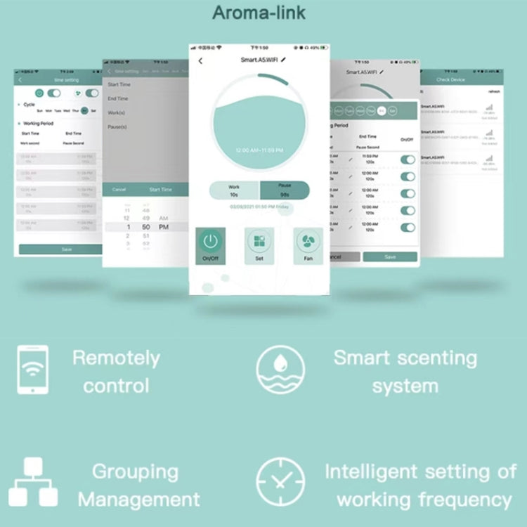 Intelligent Remote Mobile Phone Control Automatic Aromatherapy Machine(EU Plug)