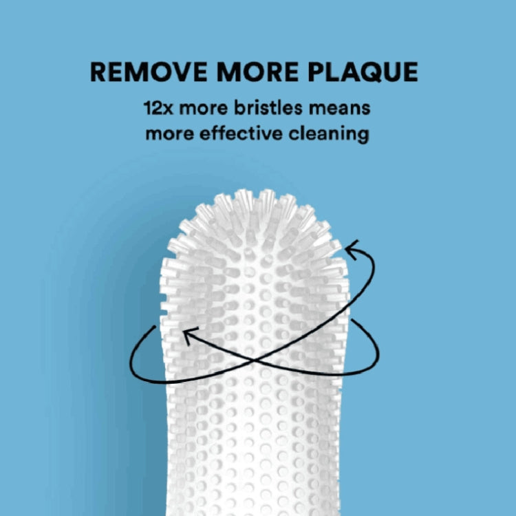 Pet Silicone Teeth Scaffolding Oral Cleaning Toothbrush(White)