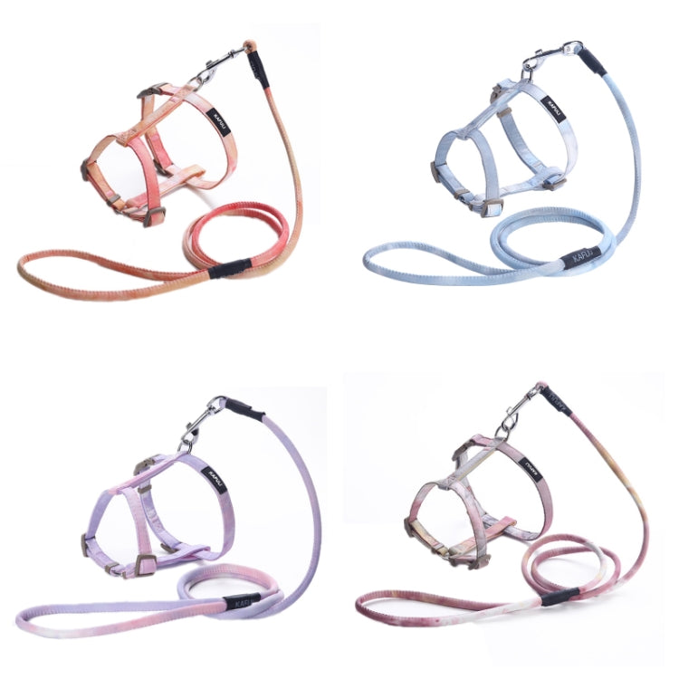 KAFULI Pet Adjustable I-Shape Harness Leash, Size: S(Orange Yellow)