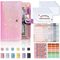 A6 Gypsophila Loose-leaf Bookkeeping Notebook Cash Budget Hand Book(Pink)