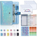 A6 Gypsophila Loose-leaf Bookkeeping Notebook Cash Budget Hand Book(Blue)