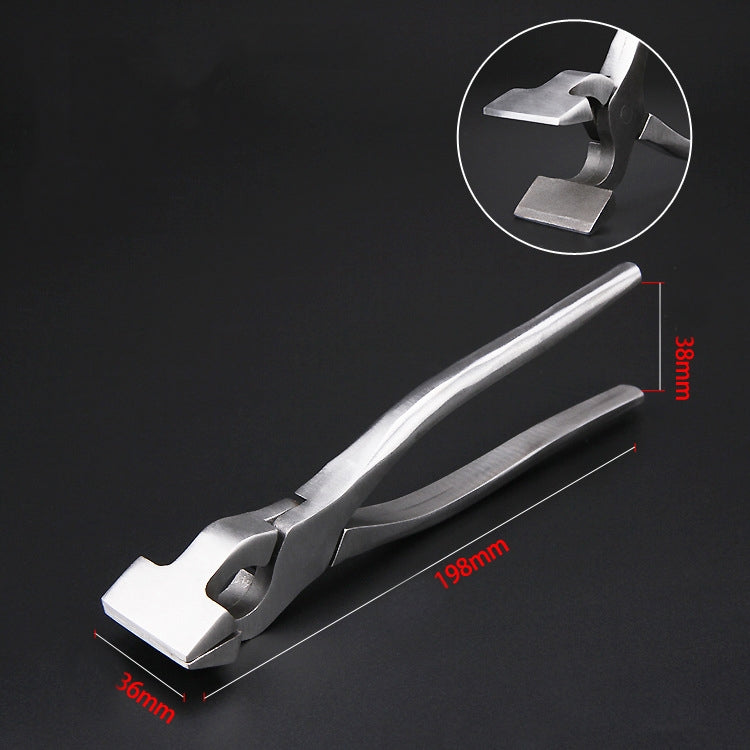 Leather Flat Pliers Hemming Pliers Handmade DIY Tools For Bags and Shoes(Straight Head)