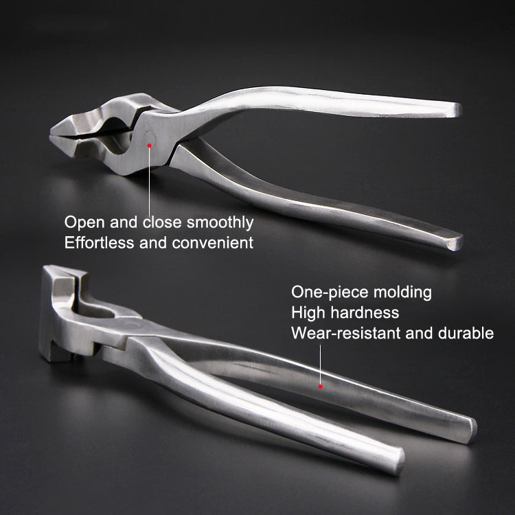Leather Flat Pliers Hemming Pliers Handmade DIY Tools For Bags and Shoes(Straight Head)