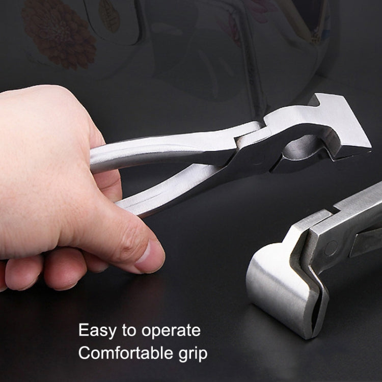 Leather Flat Pliers Hemming Pliers Handmade DIY Tools For Bags and Shoes(Straight Head)