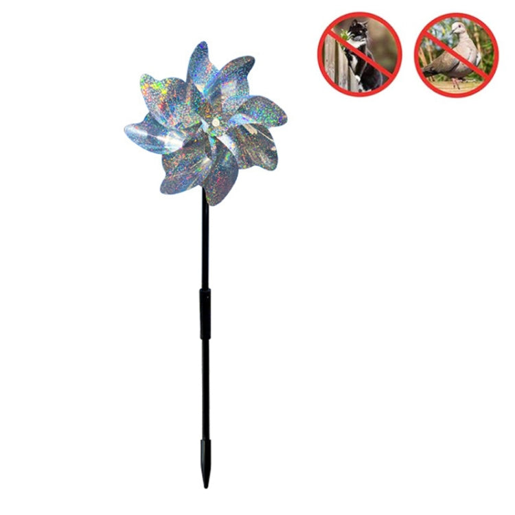 Balcony Garden Farmland Bird Catcher Reflector Anti-bird Laser Windmill, Style: Eight