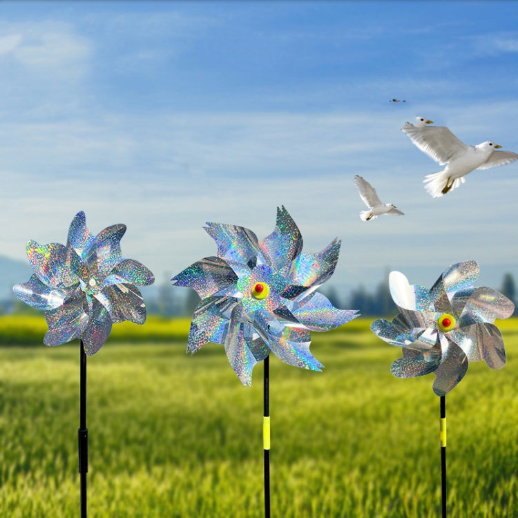 Balcony Garden Farmland Bird Catcher Reflector Anti-bird Laser Windmill, Style: Eight
