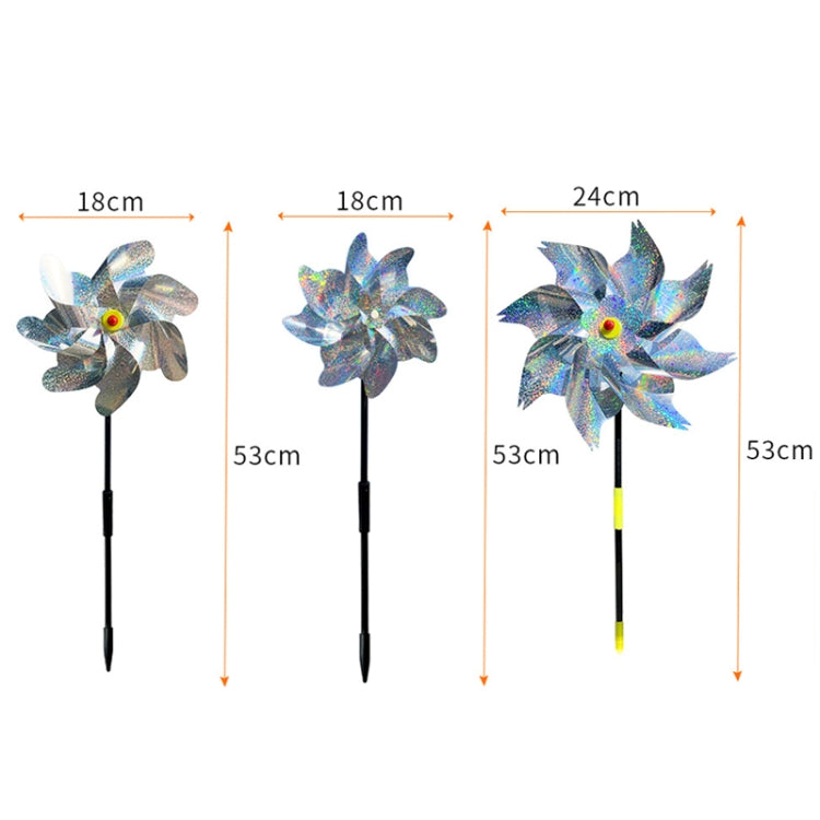 Balcony Garden Farmland Bird Catcher Reflector Anti-bird Laser Windmill, Style: Eight