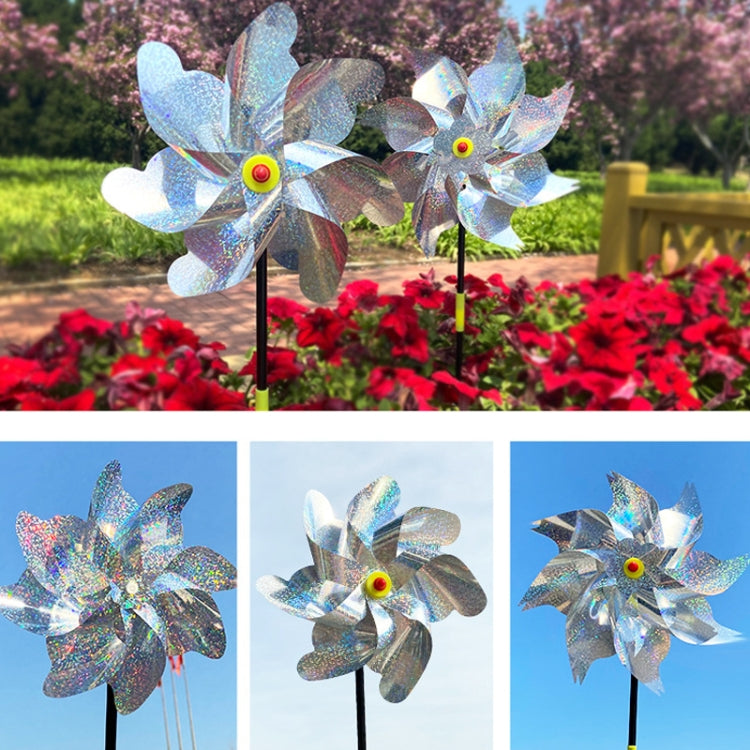 Balcony Garden Farmland Bird Catcher Reflector Anti-bird Laser Windmill, Style: Eight