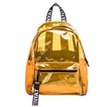 TINYAT T9051 Ladies Jelly Bag Waterproof PVC Transparent Backpack Beach Travel Backpack(Orange)