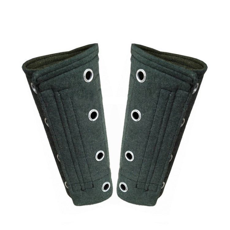 Cut-resistant Glass Arm Guard Sleeve Labor Protection, Size: One Size(Dark Green)