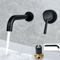 In-wall Hidden Concealed Faucet Hot and Cold Copper Mixing Valve, Specification: Black Split