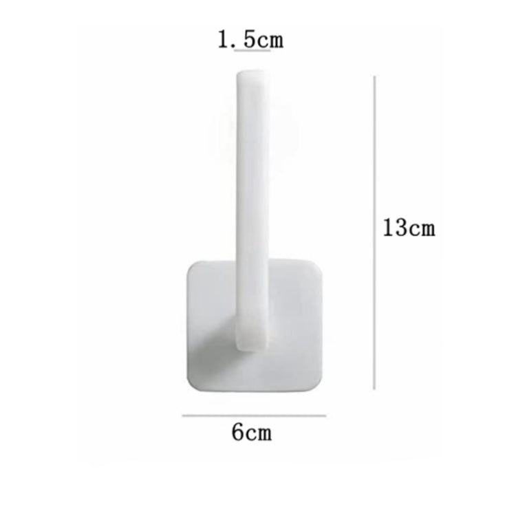 10pcs No Punching Traceless Sticker L-shaped Hook Wall Hanging Rack(White Hook+No Trace Glue)