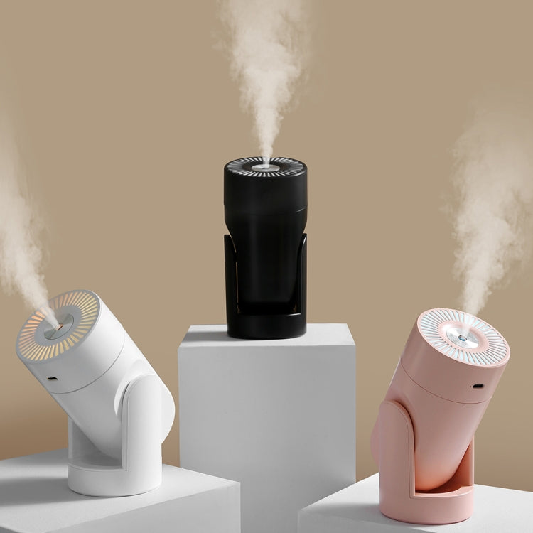 L09 USB Plug-in Rotating Colorful Night Light Humidifier(Pink)