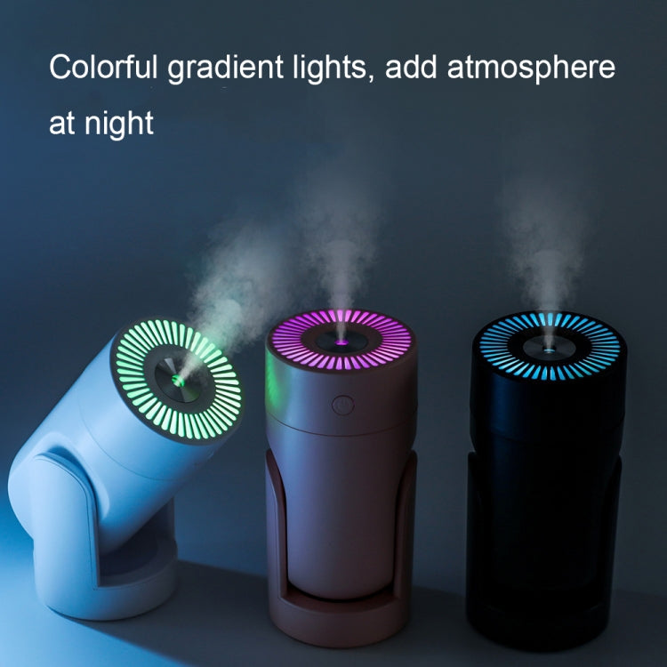 L09 USB Plug-in Rotating Colorful Night Light Humidifier(Pink)