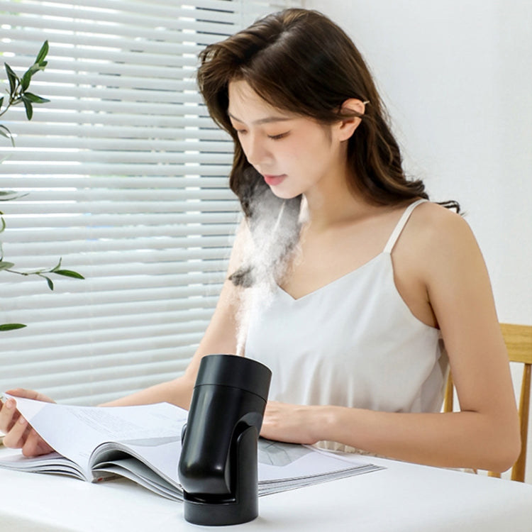 L09 USB Plug-in Rotating Colorful Night Light Humidifier(White)