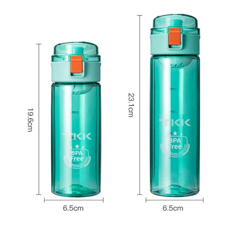 TKK TKK1001 Large Capacity Portable Plastic Water Cup, Capacity: 400ml(Purple)