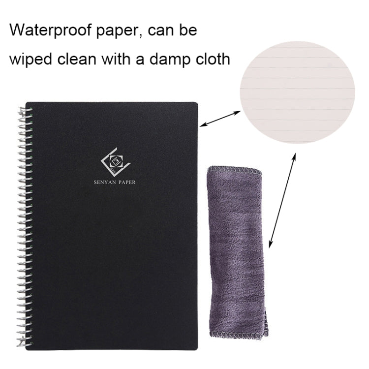 KCA02 Erasable Waterproof Coil Notebook, Spec: B5 Round