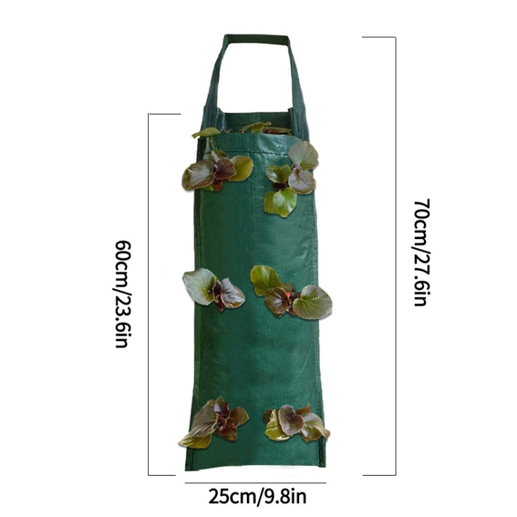 Multi-Port Grow Bags For Plant Strawberry Potato Hanging Planting Pots, Size: 6 Port