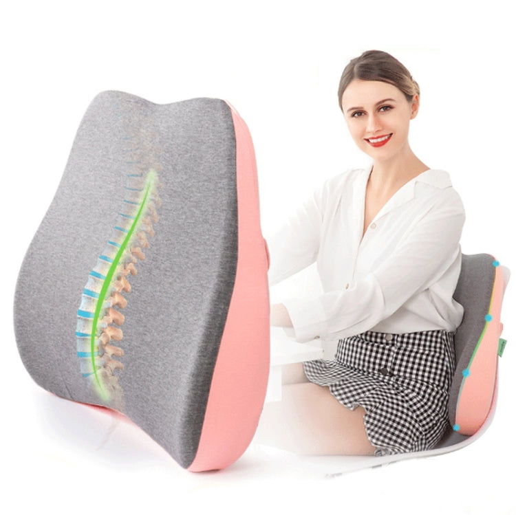 Memory Foam Lumbar Pillow Office Seat Lumbar Cushion(Tibetan)