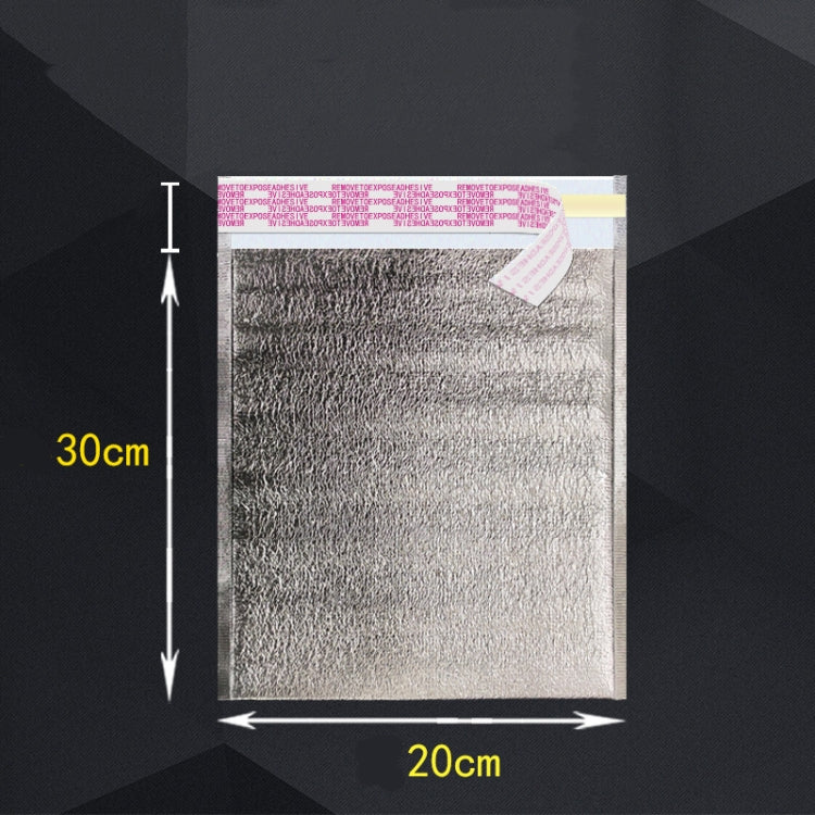 2 PCS Aluminum Foil Storage Bag With Tape For Thermal Insulation And Cold Storage of Food(20x30x0.3cm)