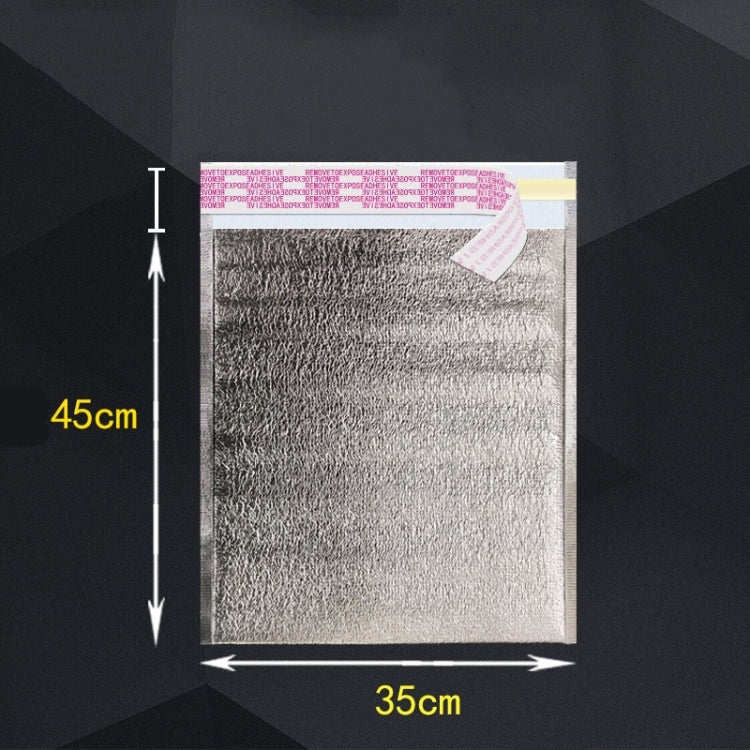 2 PCS Aluminum Foil Storage Bag With Tape For Thermal Insulation And Cold Storage of Food(35x45x0.3cm)
