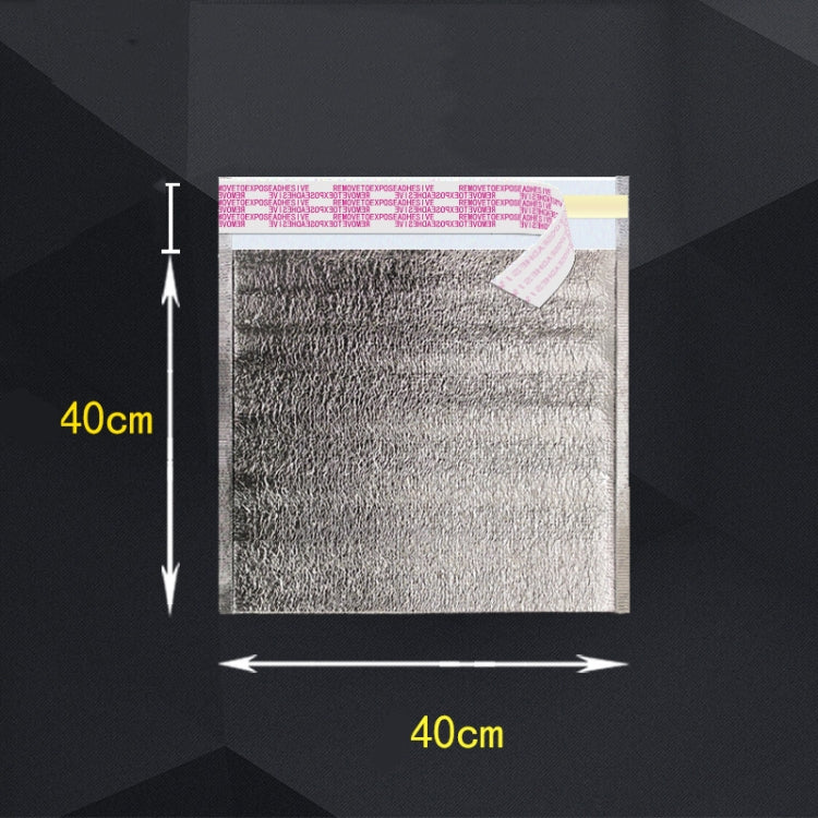2 PCS Aluminum Foil Storage Bag With Tape For Thermal Insulation And Cold Storage of Food(40x40x0.3cm)