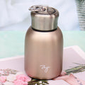 280ml 304 Stainless Steel Handle Vacuum Insulation Cup Big Belly Gift Cup(Rose Gold)