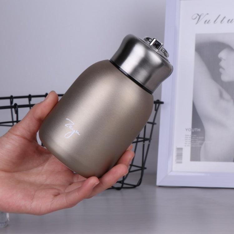 280ml 304 Stainless Steel Handle Vacuum Insulation Cup Big Belly Gift Cup(Green)