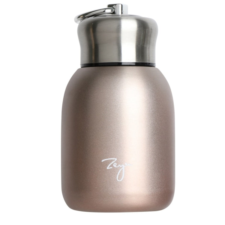 280ml 304 Stainless Steel Handle Vacuum Insulation Cup Big Belly Gift Cup(Rose Gold)