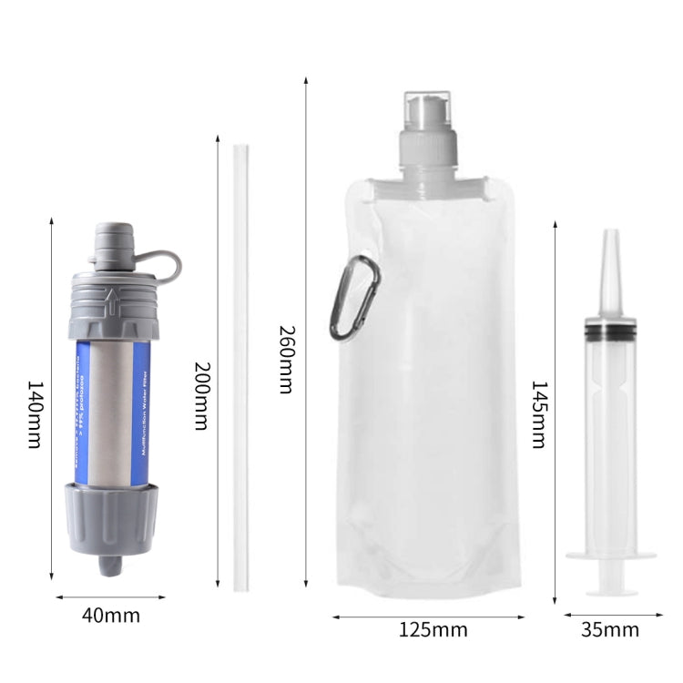 1282 Outdoor Camping Sewage Filter Purifier(Orange)