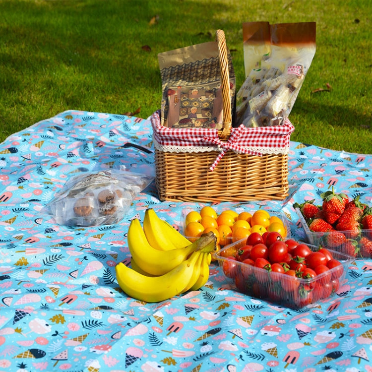 Spring Outing Portable Moisture-proof Picnic Mat Outdoor Tent Campground Mat, Size: 140x150cm(Blue)