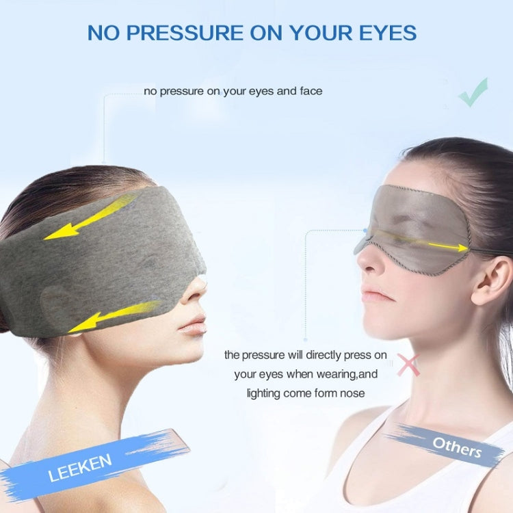 Oversized Cotton Breathable Blackout Sleep Eye Mask(Black)